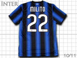 Inter Milan 2010-2011 Home #22 Diego Milito@Ce@z[@fBGSE~[g