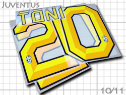Juventus 2010-2011 Home #20 TONI@xgX@z[@JEg[j