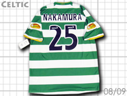 Celtic 2008-2009 Home #25 NAKAMURA@ZeBbN@z[@r