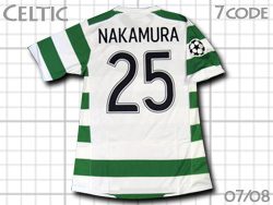 Celtic 2007-2008 Home Champions League #25 NAKAMURA@ZeBbN@CL@r@Ip