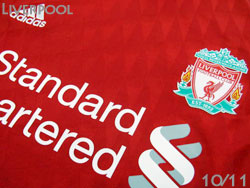 Liverpool adidas 2010/2011 Home　リバプール　ホーム　アディダス