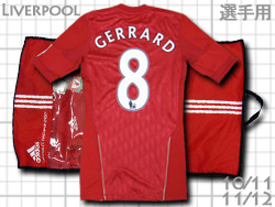 Liverpool adidas 2011/2012 Home #8 GERRARD Techfit Authentic　リバプール　ホーム　アディダス　ジェラード　テックフィット　オーセンティック　P96687