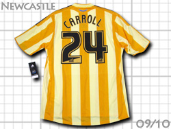 NewCastle United 2009-2010 Away #24 CARROLL　ニューキャッスル・ユナイテッド　アウェイ　キャロル