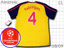 Arsenal 2008-2009 アーセナル #4　FABREGAS　セスク･ファブレガス　CL　チャンピオンズリーグ