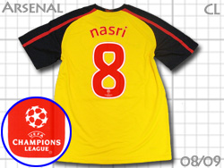 Arsenal 2008-2009 アーセナル #8 NASRI　ナスリ　CL　チャンピオンズリーグ