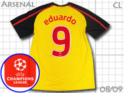 Arsenal 2008-2009 Away　Champions league　#9　EDUARDO　アーセナル　チャンピオンズリーグ　エドゥアルド