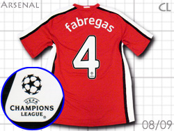 Arsenal 2008-2009 アーセナル #4　FABREGAS　セスク･ファブレガス　CL　チャンピオンズリーグ