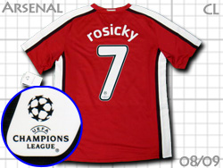Arsenal 2008-2009 アーセナル #7 ROSICKY　ロシツキー　CL　チャンピオンズリーグ