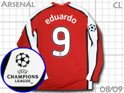 Arsenal 2008-2009 Home　Champions league　#9　EDUARDO　アーセナル　チャンピオンズリーグ　エドゥアルド