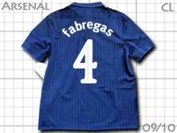 Arsenal 2009-2010 Away CL #4 FABREGAS　アーセナル　アウェイ　セスク・ファブレガス　チャンピオンズリーグ