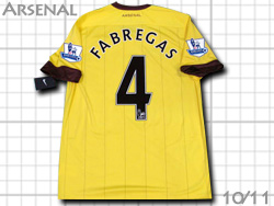 Arsenal 2010-2011 Away #4 FABREGAS アーセナル　アウェイ セスク・ファブレガス