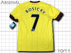 Arsenal 2010-2011 Away #7 ROSICKY アーセナル　アウェイ　ロシツキー