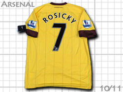 Arsenal 2010-2011 Away #7 ROSICKY アーセナル　アウェイ　ロシツキー