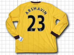 Arsenal 2010-2011 Away #23 ARSHAVIN アーセナル　アウェイ　アルシャビン