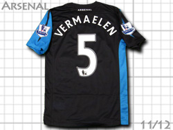 Arsenal 2011-2012 Away 125-year #5 VERMAELEN　アーセナル　アウェイ　125周年　フェルマーレン　423983