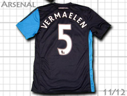 Arsenal 2011-2012 Away 125-year #5 VERMAELEN　アーセナル　アウェイ　125周年　フェルマーレン　423983