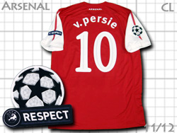 Arsenal 2011-2012 Home 125-year #10 v.persie UEFA champions league　アーセナル　ホーム　125周年　ファン・ペルシー　チャンピオンズリーグ　423980