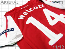 Arsenal 2011-2012 Home 125-year #14 WALCOTT UEFA champions league　アーセナル　ホーム　125周年　ウォルコット　チャンピオンズリーグ　423980
