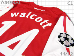 Arsenal 2011-2012 Home 125-year #14 WALCOTT UEFA champions league　アーセナル　ホーム　125周年　ウォルコット　チャンピオンズリーグ　423980