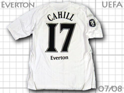 Everton 2007-2008 Away UEFA cup #17 CAHILL@Go[g@J[q UEFAt