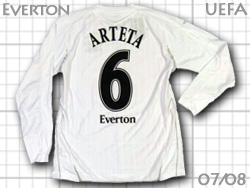 Everton 2007-2008 Away UEFA cup #6 ARTETA@Go[g@Ae^ UEFAt
