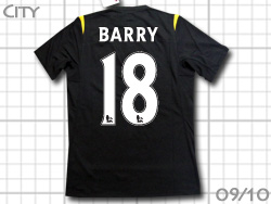 Manchester City 2009-2010 Away #18 BARRY@}`FX^[VeB@AEFC@o[