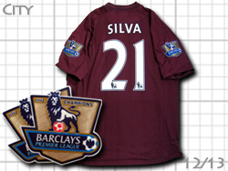 Manchester City 12/13 Away #21 SILVA umbro@}`FX^[VeB@AEFC@_rhEVo