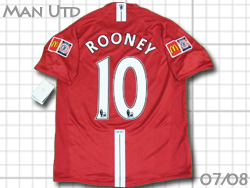 コミニュティシールド　manchester united 2007-2008 ROONEY