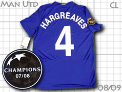 Manchester United 2008-2009 3rd #4 HARGREAVES Champions league　マンチェスター・ユナイテッド　サード　チャンピオンズリーグ　ハーグリーブス