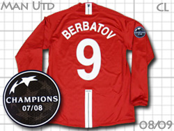 Manchester United 2008-2009 Home #9 Berbatov Champions league　マンチェスター・ユナイテッド　ホーム　チャンピオンズリーグ　ベルバトフ