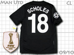 Manchester United 2009-2010 Away CL #18 SCHOLES　マンチェスターユナイテッド　アウェイ　スコールズ　チャンピオンズリーグ