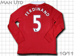 Manchester United 2010-2011 Home #5 FERDINAND　マンチェスターユナイテッド　ホーム リオ・ファーディナンド