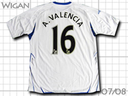 Wigan Athletic　2007-2008 Away #16 A. VALENCIA　ウィガン・アスレチック　アウェイ　アントニオ・バレンシア