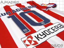 Atletico Madrid 2008-2009 Home #10 KUN AGUERO　アトレチコ・マドリード　クン・アグエロ