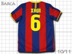 FC Barcelona 2010-2011 Home #8 XAVI　バルセロナ　ホーム　シャビ　バルサ