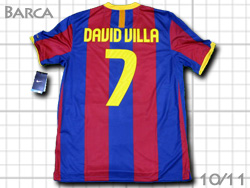 FC Barcelona 2010-2011 Home #7 DAVID VILLA 　バルセロナ　ホーム　バルサ　ダビド・ビジャ