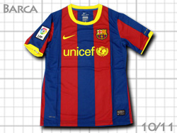FC Barcelona 2010-2011 Home 　バルセロナ　ホーム　バルサ　ジュニアサイズ