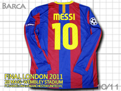 FC Barcelona 2010-2011 CL Final Authentic Home #10 MESSI　バルセロナ　チャンピオンズリーグ決勝　オーセンティック メッシ