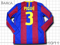 FC Barcelona 2010-2011 Home #3 PIQUE' 　バルセロナ　ホーム　バルサ　ジェラール・ピケ