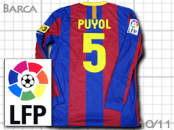 FC Barcelona 2010-2011 Home #5 PUYOL 　バルセロナ　ホーム　バルサ　プジョル