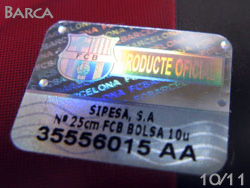 FC Barcelona 2010-2011　official number　バルセロナ　オフィシャルナンバー　バルサ
