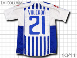 Deportivo La Coluna 2010-2011 Home #21 VALERON@f|eB[{EER[j@z[@@