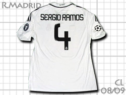 Real Madrid 2008-2009 レアル･マドリード　セルヒオ･ラモス　Sergio Ramos CL