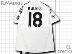 Real Madrid 2009-2010 Home #18 RAUL ALBIOL　レアルマドリード　ホーム　ラウル・アルビオル