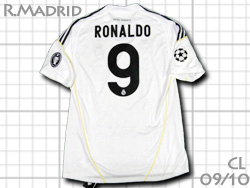 Real Madrid 2009-2010 Home CL #9 RONALDO　レアルマドリード　チャンピオンズリーグ　ホーム　ロナウド