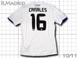 Real Madrid 2010-2011 Home #16 CANALES　レアルマドリード　ホーム　カナレス