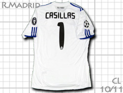 Real Madrid 2010-2011 Home CL #1 CASILLAS　レアルマドリード　ホーム　カシージャス　チャンピオンズリーグ
