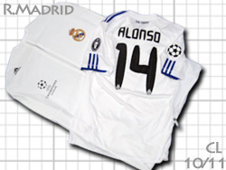 Real Madrid 2010-2011 Home CL #14 ALONSO　レアルマドリード　ホーム　シャビ・アロンソ　チャンピオンズリーグ