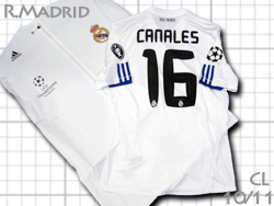Real Madrid 2010-2011 Home CL #16 CANALES　レアルマドリード　ホーム　カナレス　チャンピオンズリーグ