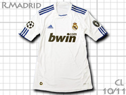 Real Madrid 2010-2011 Home UEFA Champions league　レアルマドリード　ホーム　アディダス　チャンピオンズリーグ用